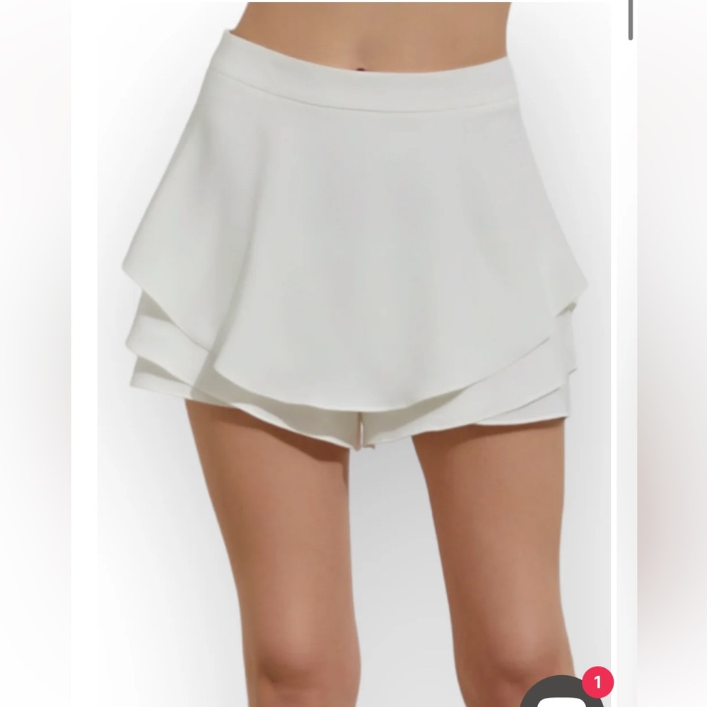 White Skort